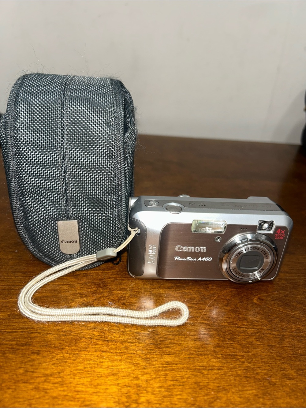 Canon PowerShot A460 Compact Digital Camera 5MP 4x Optical Zoom Tested with case